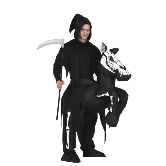 Disfraz de Muerte sobre Caballo Hinchable adulto Disfraz de Muerte sobre Caballo Hinchable adulto