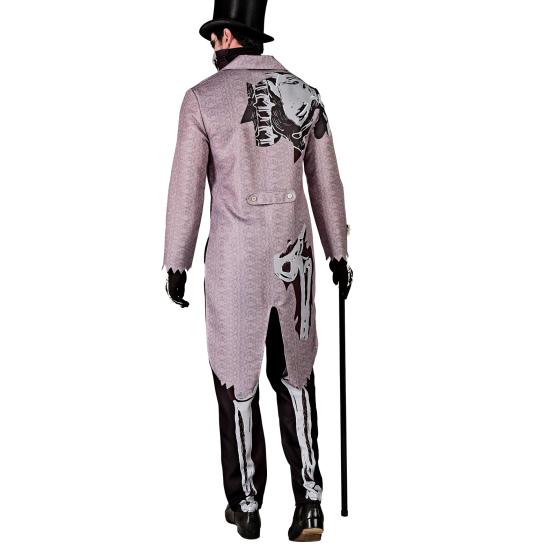 Disfraz de novio esqueleto con frac, hombre hueso, no muerto, disfraz para Halloween Disfraz de novio esqueleto con frac, hombre hueso, no muerto, disfraz para Halloween