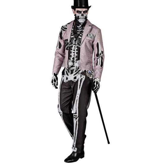 Disfraz de novio esqueleto con frac, hombre hueso, no muerto, disfraz para Halloween Disfraz de novio esqueleto con frac, hombre hueso, no muerto, disfraz para Halloween