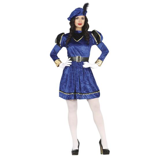 Disfraz de Paje Azul Navidad para mujer Disfraz de Paje Azul Navidad para mujer