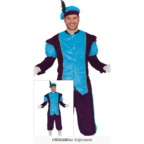 Disfraz de Paje Real Azul adultos Disfraz de Paje Real Azul adultos