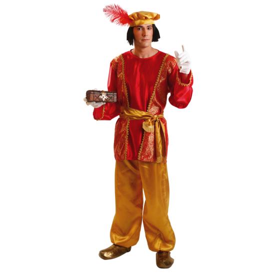 Disfraz de paje real de Gaspar para adulto Disfraz de paje real de Gaspar para adulto