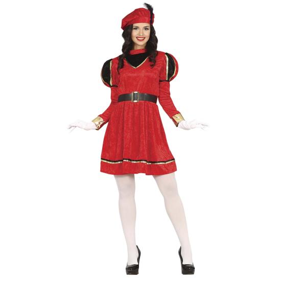 Disfraz de Paje Rojo Navidad para mujer Disfraz de Paje Rojo Navidad para mujer