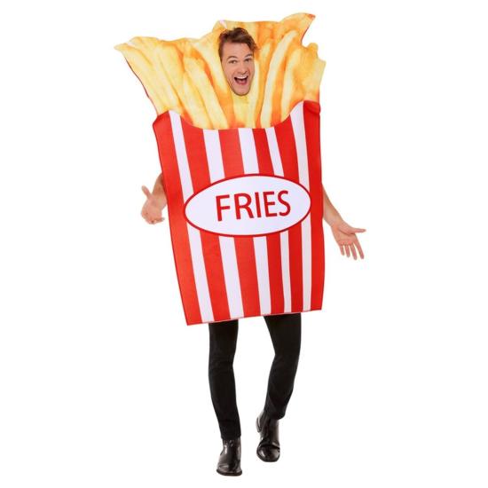 Disfraz de Patatas Fritas para Adulto Disfraz de Patatas Fritas para Adulto