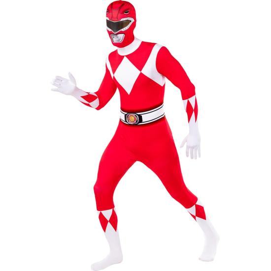 Disfraz de Power Ranger rojo segunda piel Disfraz de Power Ranger rojo segunda piel