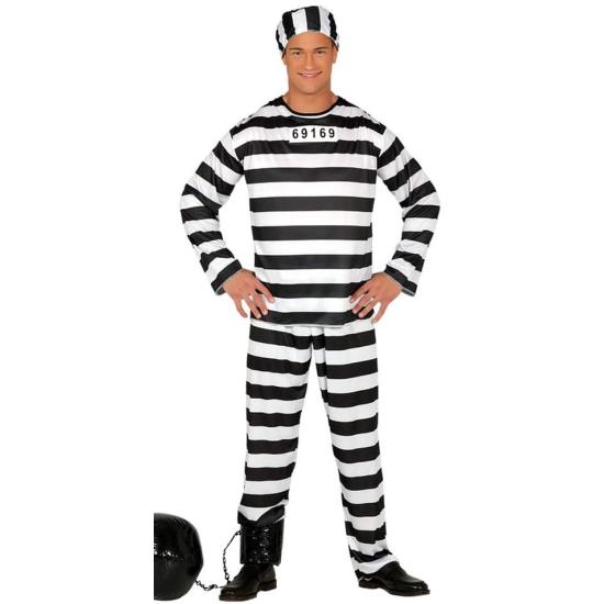 Disfraz de Preso talla adulto Disfraz de Preso talla adulto