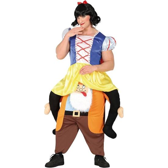 Disfraz de Princesa de las Nieves a Hombros Enano Disfraz de Princesa de las Nieves a Hombros Enano