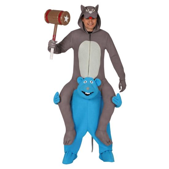 Disfraz de Rasca y Pica a hombros para adulto Disfraz de Rasca y Pica a hombros para adulto