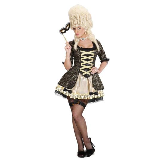 Disfraz de Reina Barroca Negra apara adulta Disfraz de Reina Barroca Negra apara adulta
