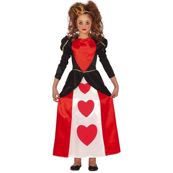 Disfraz de reina de corazones Alicia para niña Disfraz de reina de corazones Alicia para niña