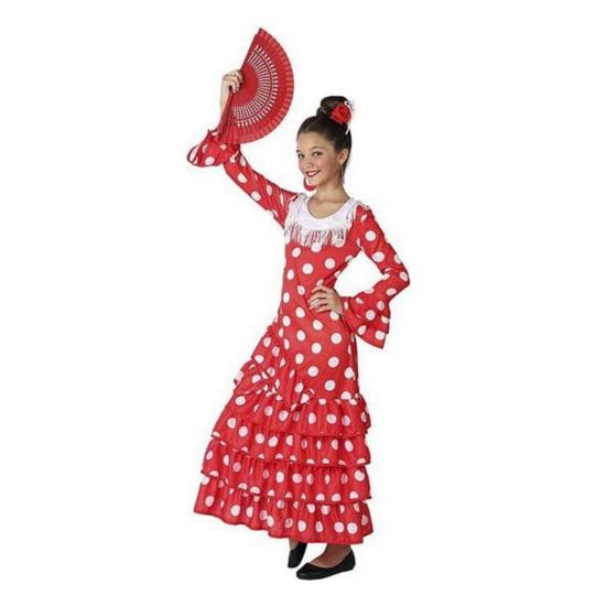 Disfraz de Sevillana Color  Rojo para niña Disfraz de Sevillana Color  Rojo para niña