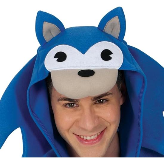 Disfraz de Sonic para Hombre – Mono Azul con Capucha Inspirado en Videojuegos y Cine Disfraz de Sonic para Hombre – Mono Azul con Capucha Inspirado en Videojuegos y Cine