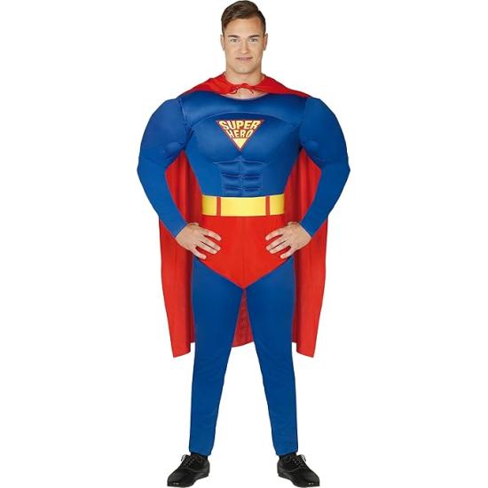 Disfraz de Superhéroe Super-Man adulto Disfraz de Superhéroe Super-Man adulto