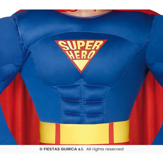 Disfraz de Superhéroe Super-Man adulto Disfraz de Superhéroe Super-Man adulto