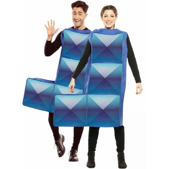 Disfraz de Tetris Azul Oscuro para Adulto Disfraz de Tetris Azul Oscuro para Adulto