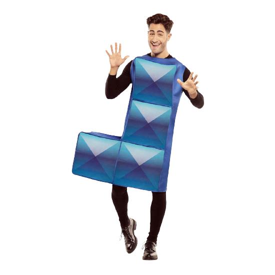 Disfraz de Tetris Azul Oscuro para Adulto Disfraz de Tetris Azul Oscuro para Adulto