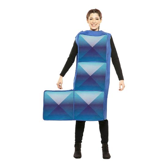 Disfraz de Tetris Azul Oscuro para Adulto Disfraz de Tetris Azul Oscuro para Adulto