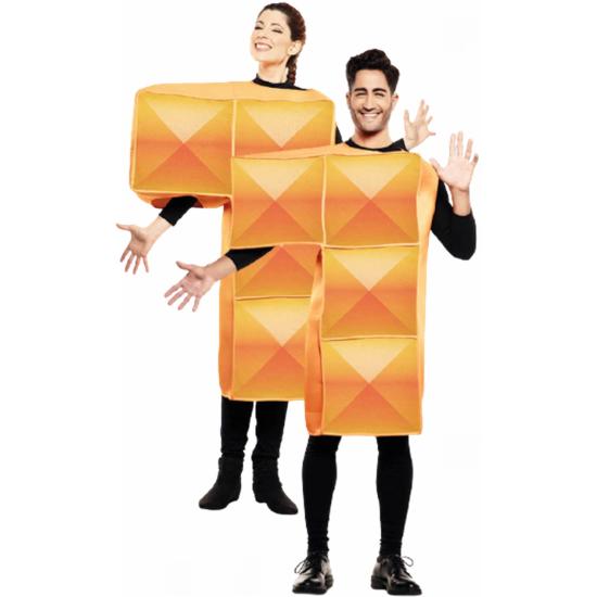 Disfraz de Tetris Naranja para Adulto Disfraz de Tetris Naranja para Adulto