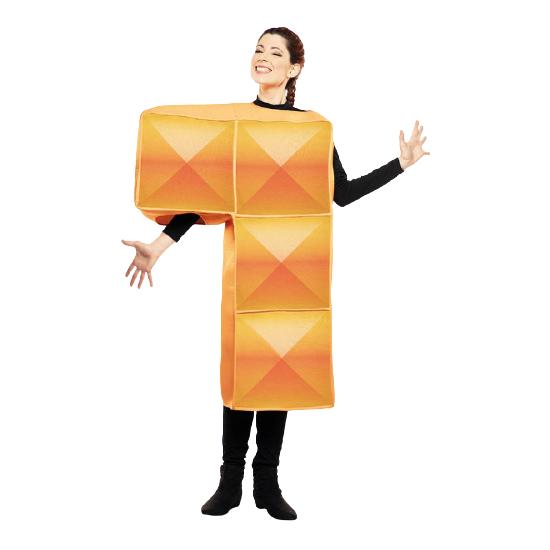 Disfraz de Tetris Naranja para Adulto Disfraz de Tetris Naranja para Adulto