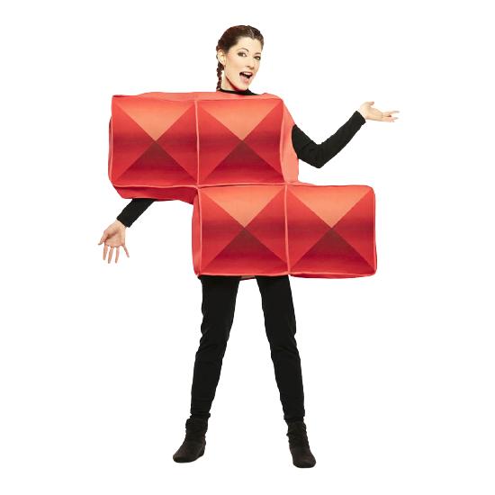 Disfraz de Tetris Rojo para Adulto Disfraz de Tetris Rojo para Adulto