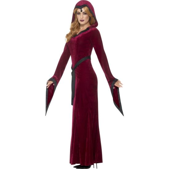 Disfraz vampiresa de terciopelo granate para mujer Disfraz vampiresa de terciopelo granate para mujer