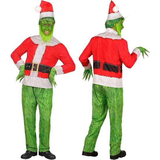 Disfraz del Grinch Monstruo Navideño para Adulto