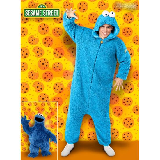 Disfraz del monstruo de las galletas para adulto - Barrio Sésamo Disfraz del monstruo de las galletas para adulto - Barrio Sésamo