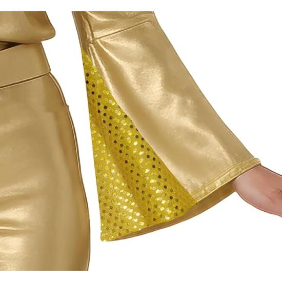 Disfraz Disco Dorado para Mujer Años 70