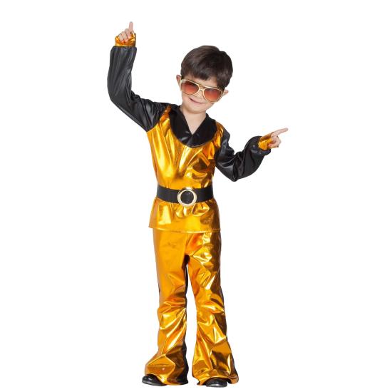 Disfraz Disco Dorado para Niño Disfraz Disco Dorado para Niño