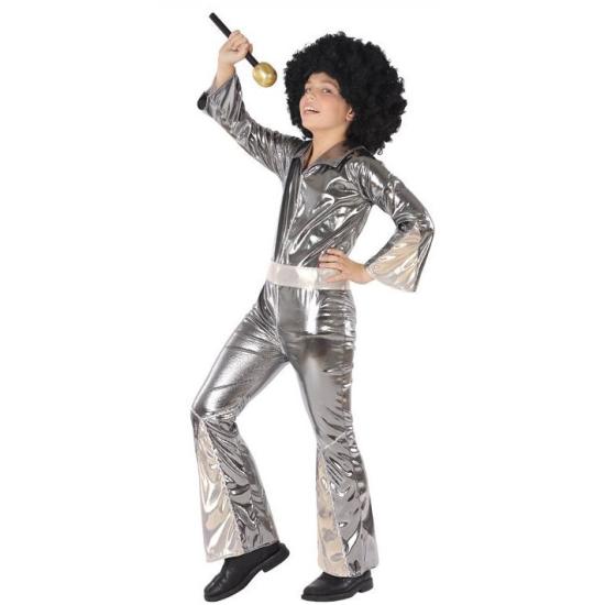 Disfraz Disco Plata Mono de niños Disfraz Disco Plata Mono de niños