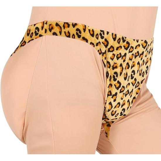 Disfraz Divertido de Miss Bikini Leopardo para Hombre Adulto ** Disfraz Divertido de Miss Bikini Leopardo para Hombre Adulto **