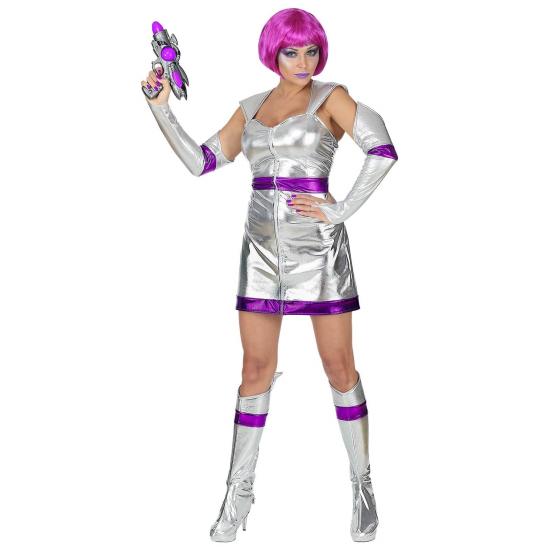 Disfraz Espacial Plata para Adultas Disfraz Espacial Plata para Adultas