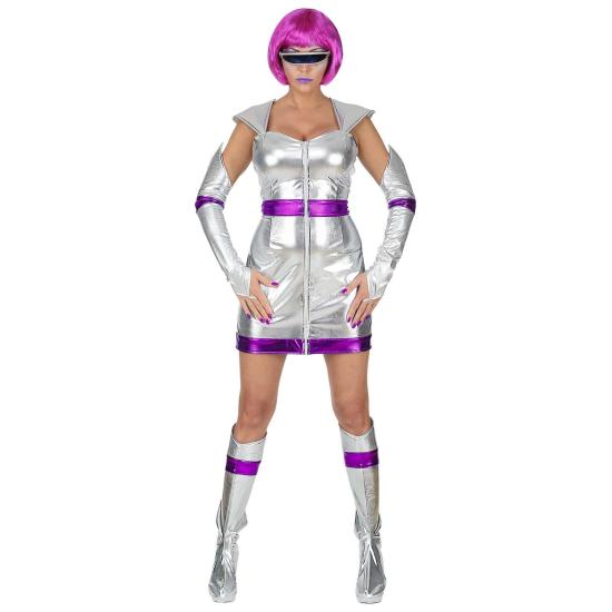 Disfraz Espacial Plata para Adultas Disfraz Espacial Plata para Adultas