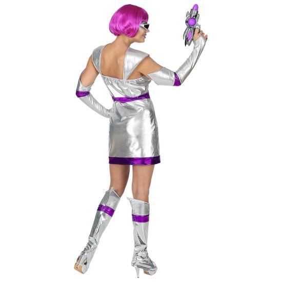Disfraz Espacial Plata para Adultas Disfraz Espacial Plata para Adultas