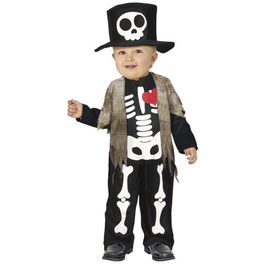 Disfraz Esqueleto de la noche bebés Disfraz Esqueleto de la noche bebés