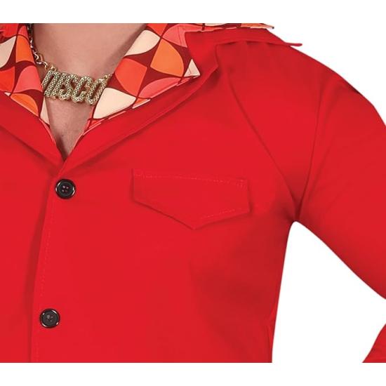 Disfraz Estrella Disco Rojo Hombre Disfraz Estrella Disco Rojo Hombre