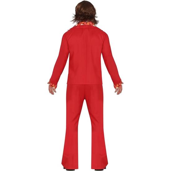 Disfraz Estrella Disco Rojo Hombre Disfraz Estrella Disco Rojo Hombre