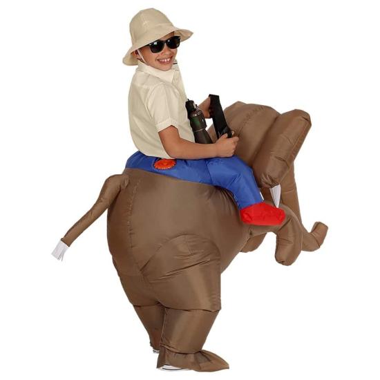 Disfraz Explorador sobre Elefante infantil Disfraz Explorador sobre Elefante infantil