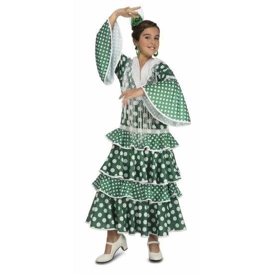Disfraz Flamenca Sevilla Verde Niña Disfraz Flamenca Sevilla Verde Niña