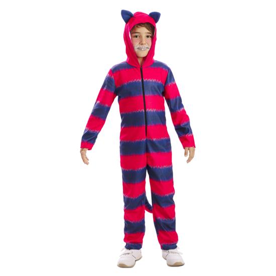Disfraz Gato de Cheshire infantil unisex – Mono con capucha Disfraz Gato de Cheshire infantil unisex – Mono con capucha