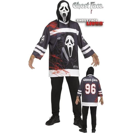 Disfraz Ghost Face Camiseta de Hockey – Terror Deportivo para Adultos Disfraz Ghost Face Camiseta de Hockey – Terror Deportivo para Adultos