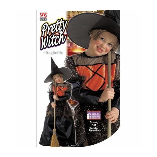 Disfraz  Bruja Naranja en talla niña Disfraz  Bruja Naranja en talla niña