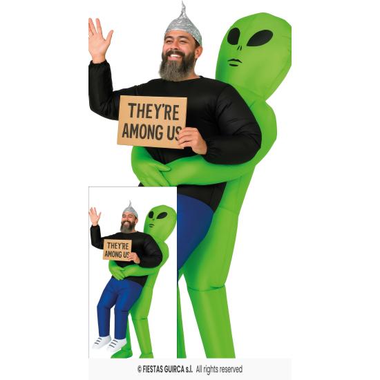 Disfraz Hinchable Alien Secuestrador – Traje con Ventilador Disfraz Hinchable Alien Secuestrador – Traje con Ventilador
