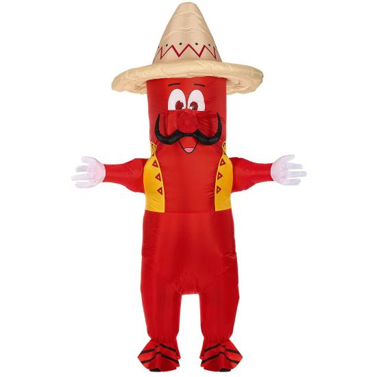 Disfraz Hinchable  Pimiento Mexicano adultos Disfraz Hinchable  Pimiento Mexicano adultos
