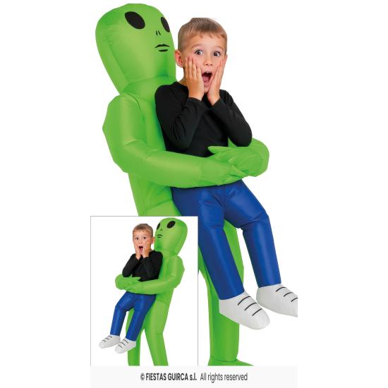 Disfraz Hinchable Infantil Alien Secuestrador de Niños – Incluye Traje con Ventilador Disfraz Hinchable Infantil Alien Secuestrador de Niños – Incluye Traje con Ventilador