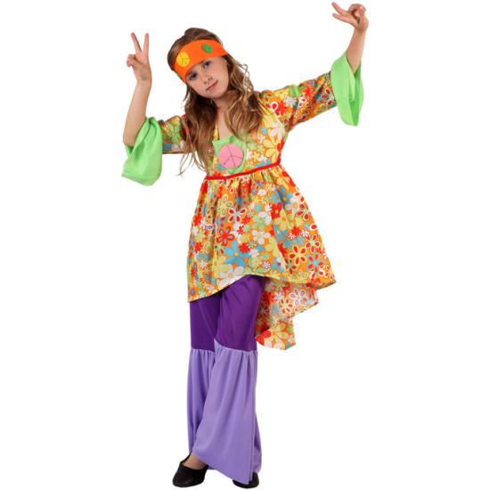 Disfraz Hippie infantil niñas talla 5-6 años Disfraz Hippie infantil niñas talla 5-6 años