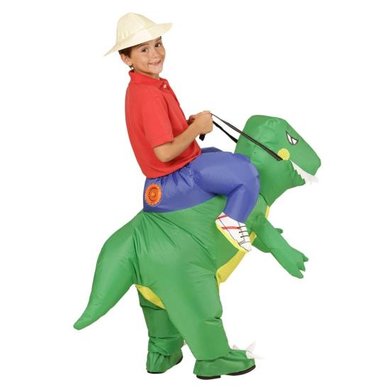 Disfraz infantil Explorador con Dinosaurio Hinchable Disfraz infantil Explorador con Dinosaurio Hinchable