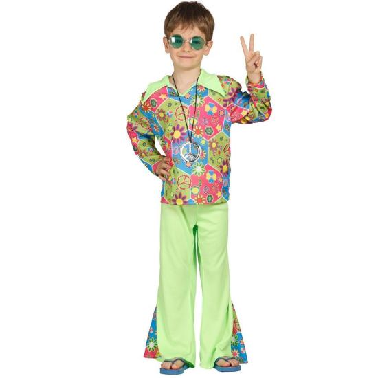 Disfraz infantil Hippie Flower Verde . Disfraz infantil Hippie Flower Verde .