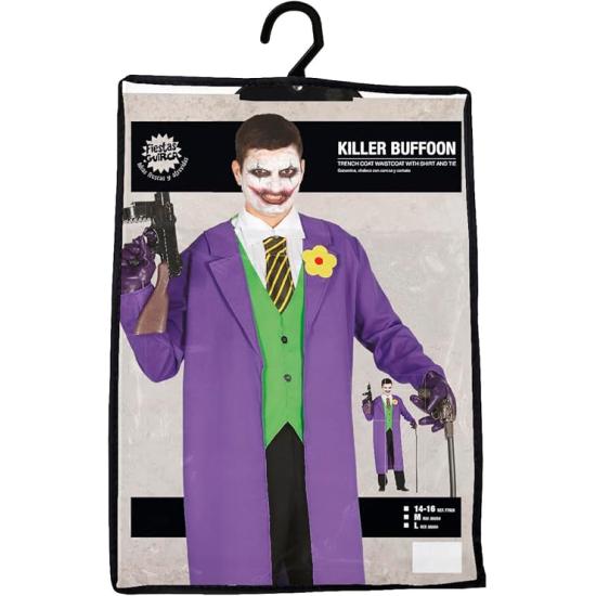 Disfraz Joker para adulto – Gabardina, Chaleco, Corbata y Camisa Disfraz Joker para adulto – Gabardina, Chaleco, Corbata y Camisa