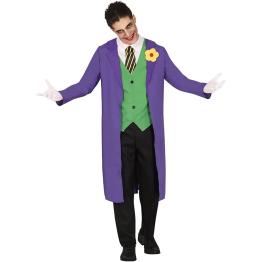 Disfraz Joker para adulto – Gabardina, Chaleco, Corbata y Camisa